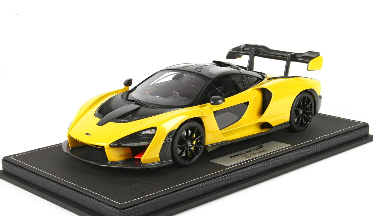 1/18 BBR 2018 McLaren Senna (Volcano Yellow) Resin Car Model Limited 50  Pieces - LIVECARMODEL.com