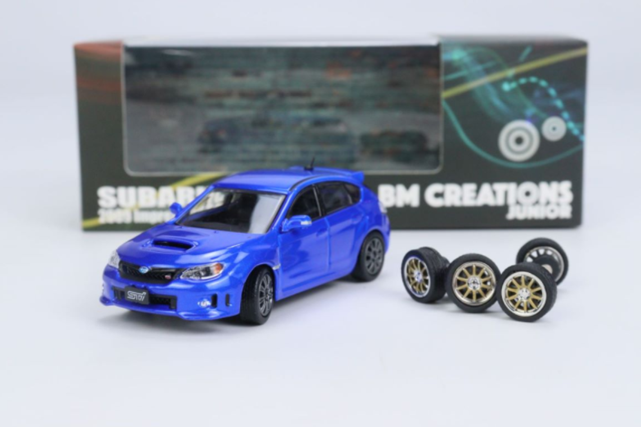  1/64 BM Creations Subaru 2009 Impreza WRX Blue RHD