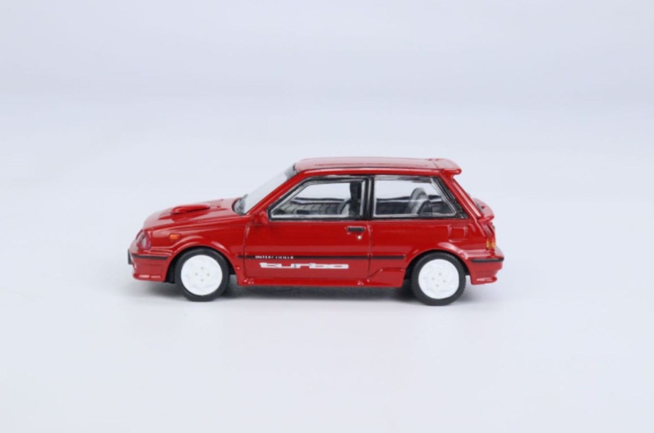  1/64 BM Creations 1988 Toyota Starlet Turbo-S (EP71) Red (LHD) Car Model