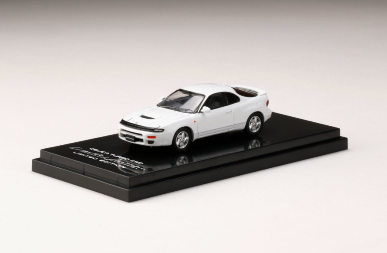 1/64 Hobby Japan TOYOTA CELICA TURBO 4WD CARLOS SAINZ (RHD) White Diecast Car Model 