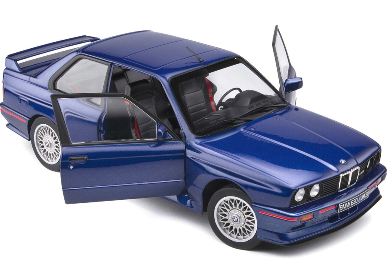  1/18 Solido 1990 BMW E30 M3 (Mauritus Blue) Diecast Car Model
