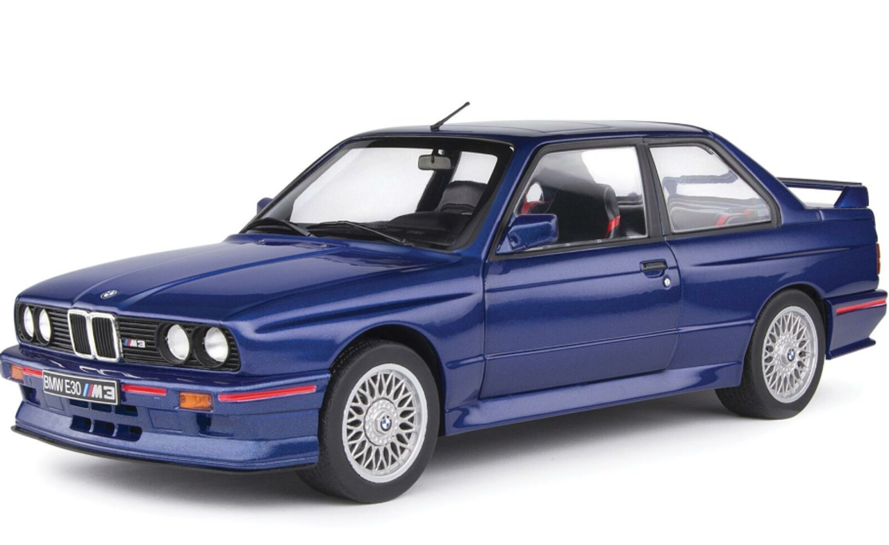  1/18 Solido 1990 BMW E30 M3 (Mauritus Blue) Diecast Car Model