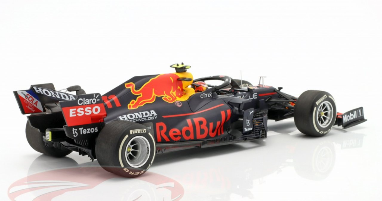 1/18 Minichamps 2021 Sergio Perez Red Bull Racing RB16B #11 3rd France GP F1 Car Model