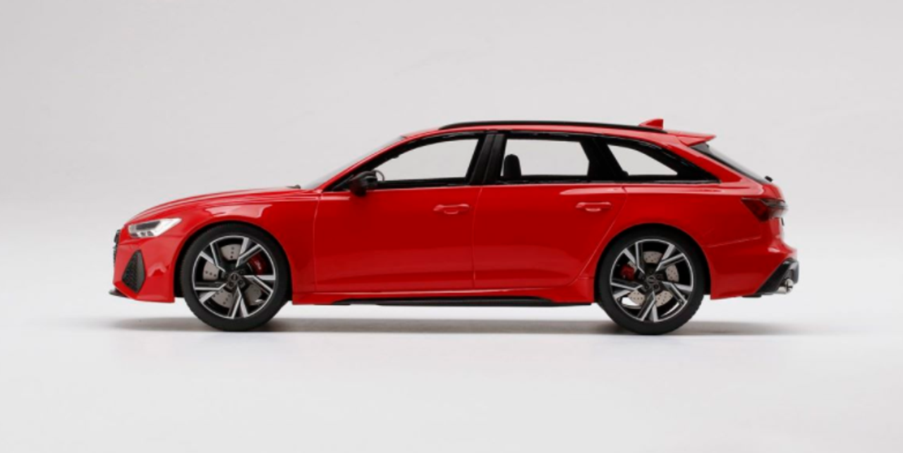  1/18 Top Speed Audi RS 6 Avant (Carbon Black Tango Red) Resin Car Model