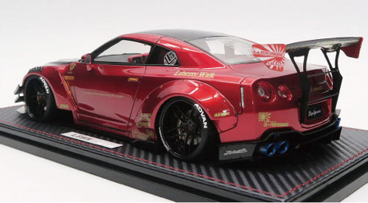 1/18 Ignition Model LB-WORKS Nissan GT-R R35 type 2 Red Metallic Resin Car  Model