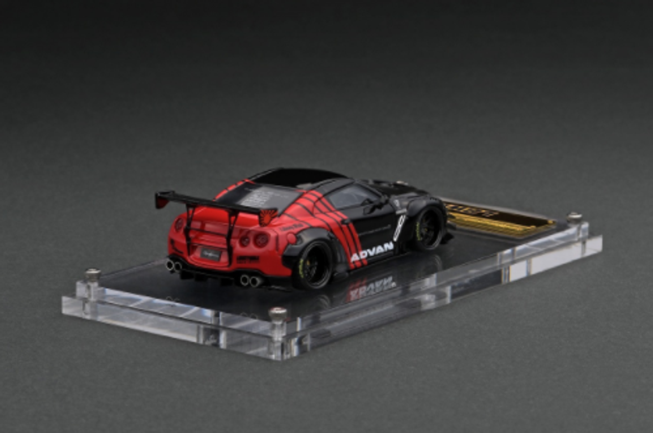 1/64 Ignition Model LB-WORKS Nissan GT-R R35 type 2 Black/Red Resin Car Model