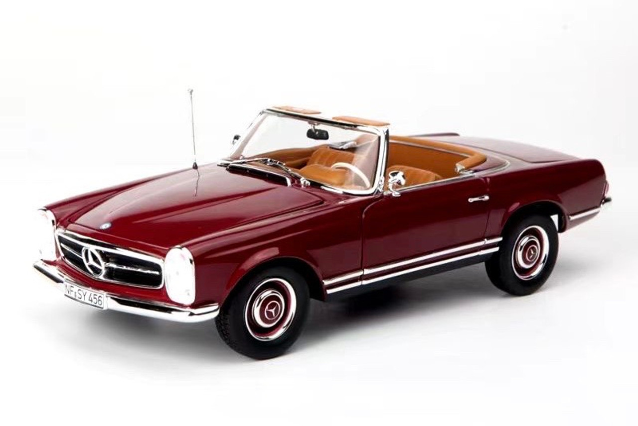 1/18 Norev 1963 Mercedes-Benz Mercedes 230 SL 230SL (Dark Red) Diecast Car Model