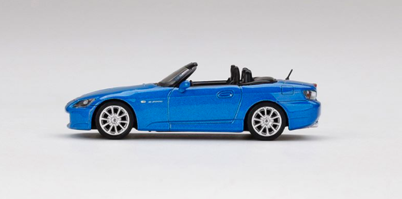 1/64 Mini GT Honda S2000 (AP2) Convertible (Laguna Blue Pearl) Diecast Car Model Limited