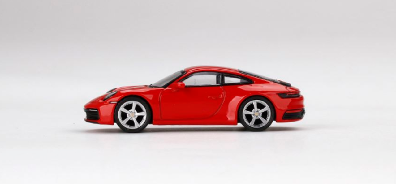 1/64 Mini GT Porsche 911 (992) Carrera 4S (Guards Red) Diecast Car Model