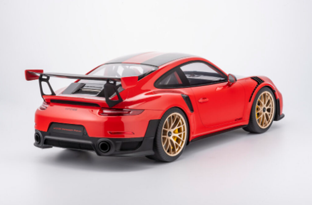 1/8 Minichamps 2018 Porsche 911 (991.2) GT2RS (Indian Red) Resin Car Model Limited 99 Pieces