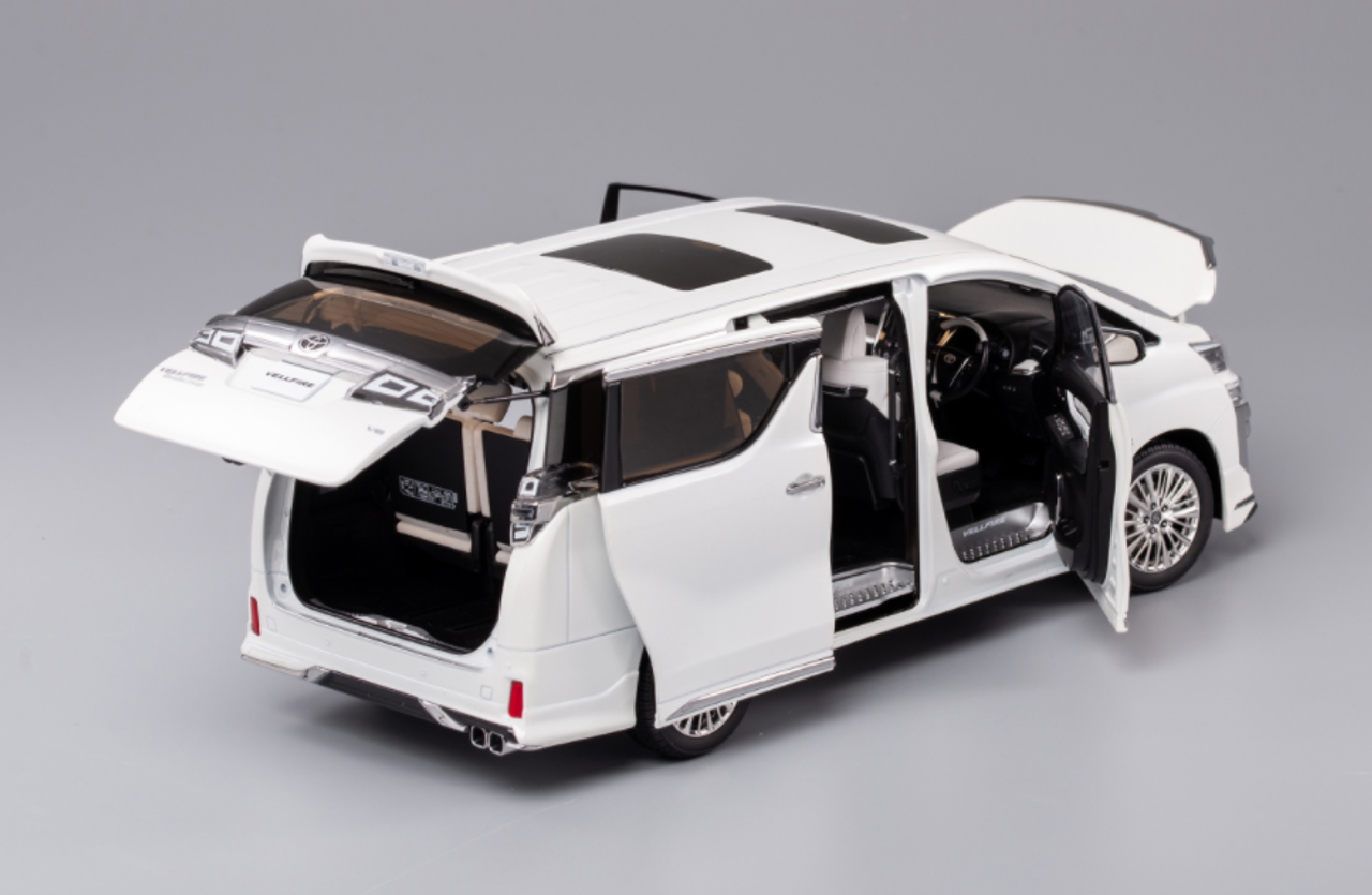 1/18 Kengfai Toyota Vellfire LHD (White) Diecast Car Model