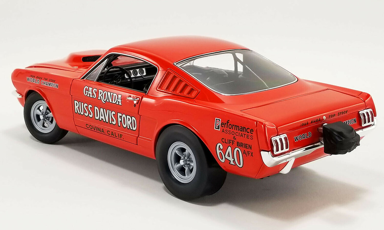  1/18 ACME 1965 Ford Mustang A/FX - Gas Ronda -1965 AHRA World Finals Champion Diecast Car Model