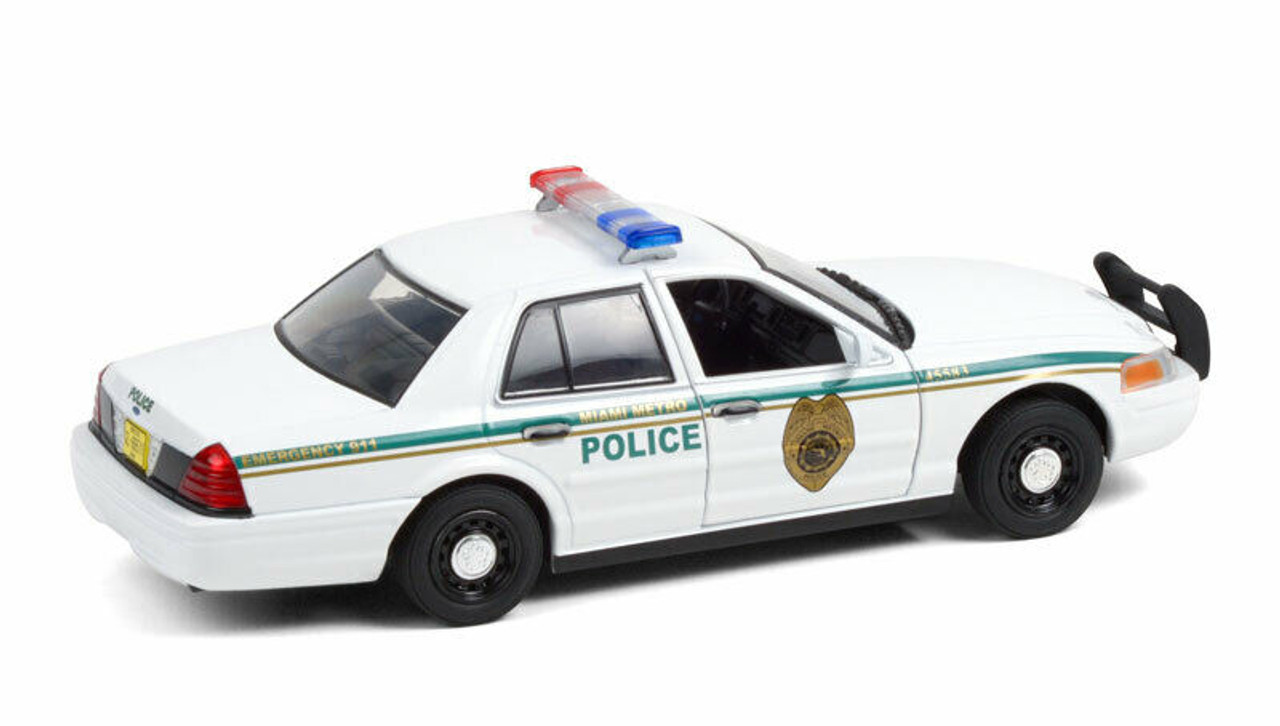 1/24 Dexter 2001 Ford Crown Victoria Miami Police Diecast Car Model