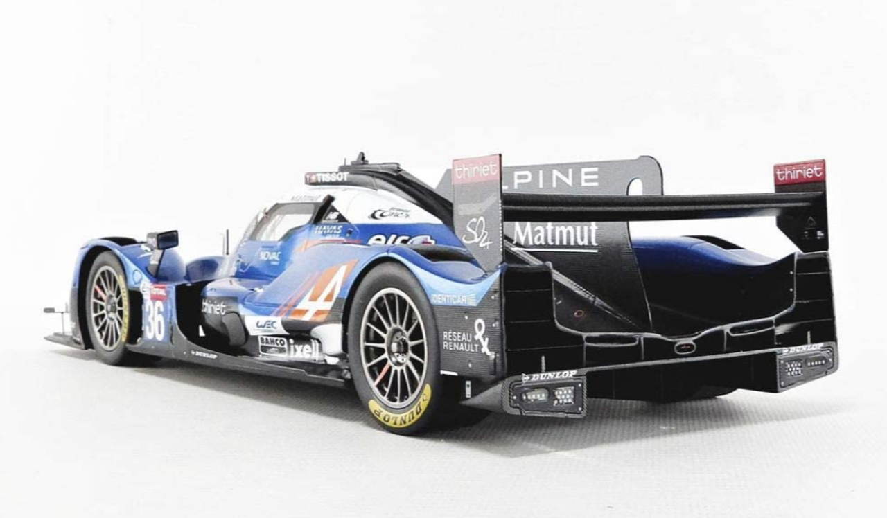 1/18 Spark Alpine A470 - Gibson No.36 LMP2 class 24H Le Mans 2018 - Winner Signatech-Alpine Matmut N. Lapierre - A. Negrão - P. Thiriet Car Model