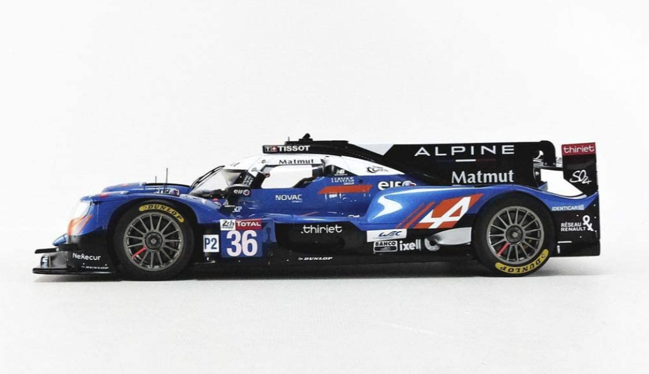 1/18 Spark Alpine A470 - Gibson No.36 LMP2 class 24H Le Mans 2018 - Winner Signatech-Alpine Matmut N. Lapierre - A. Negrão - P. Thiriet Car Model