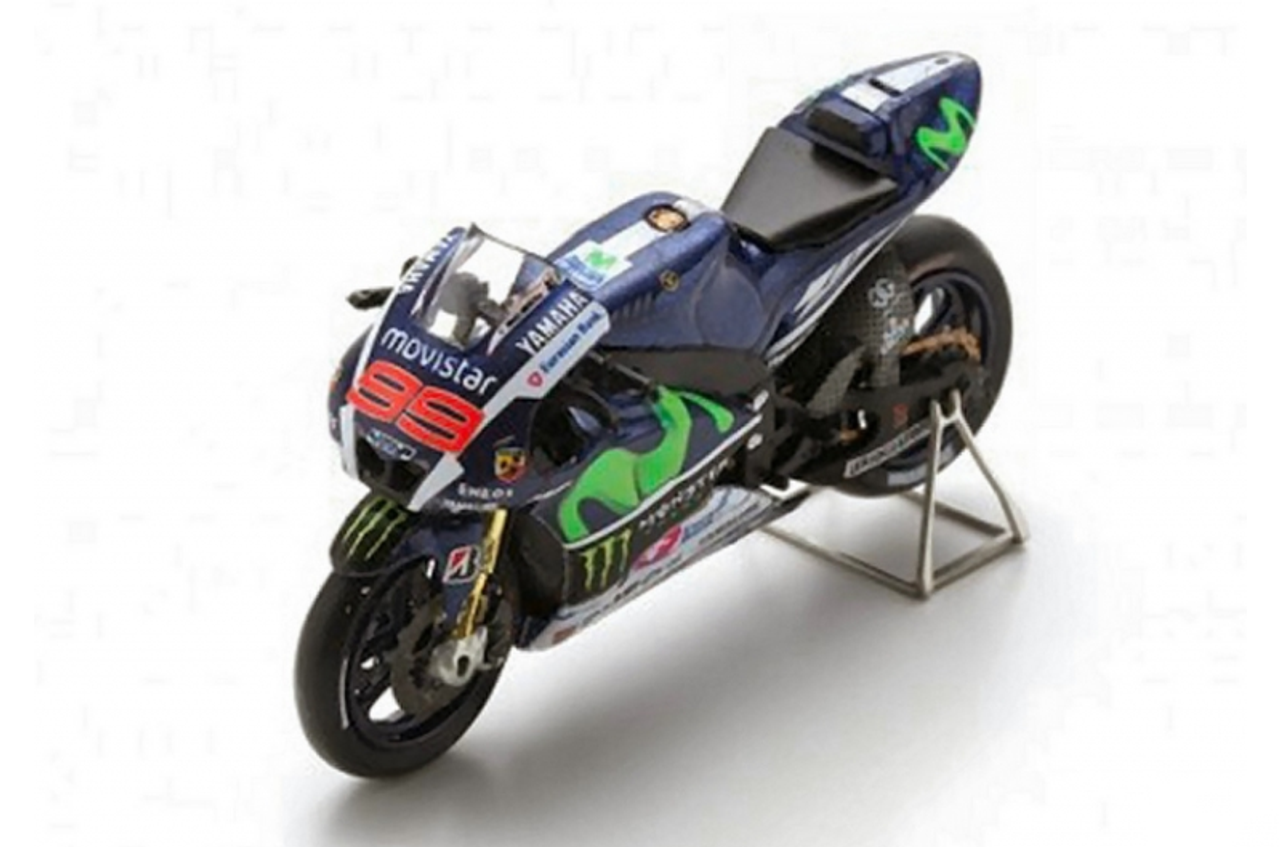 1/43 Yamaha YZR M1 #99 - Movistar Yamaha MotoGP Winner Spanish GP - Valencia - World Champion 2015 Jorge Lorenzo With Clear case