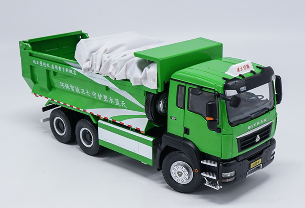 1/24 Dealer Edition SINOTRUK SITRAK C6G 380 Dump Truck (Green)