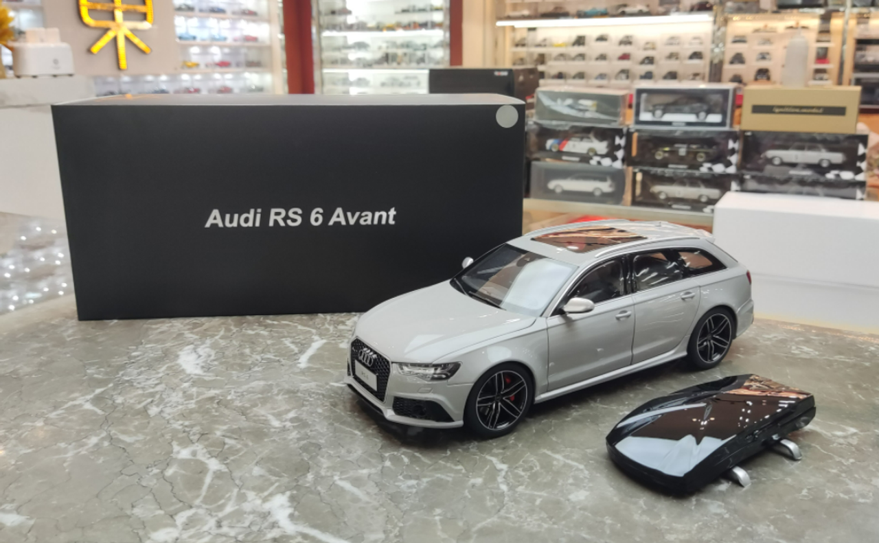  1/18 Well Audi RS6 (C7) Diecast full open Grey Diecast Car Model