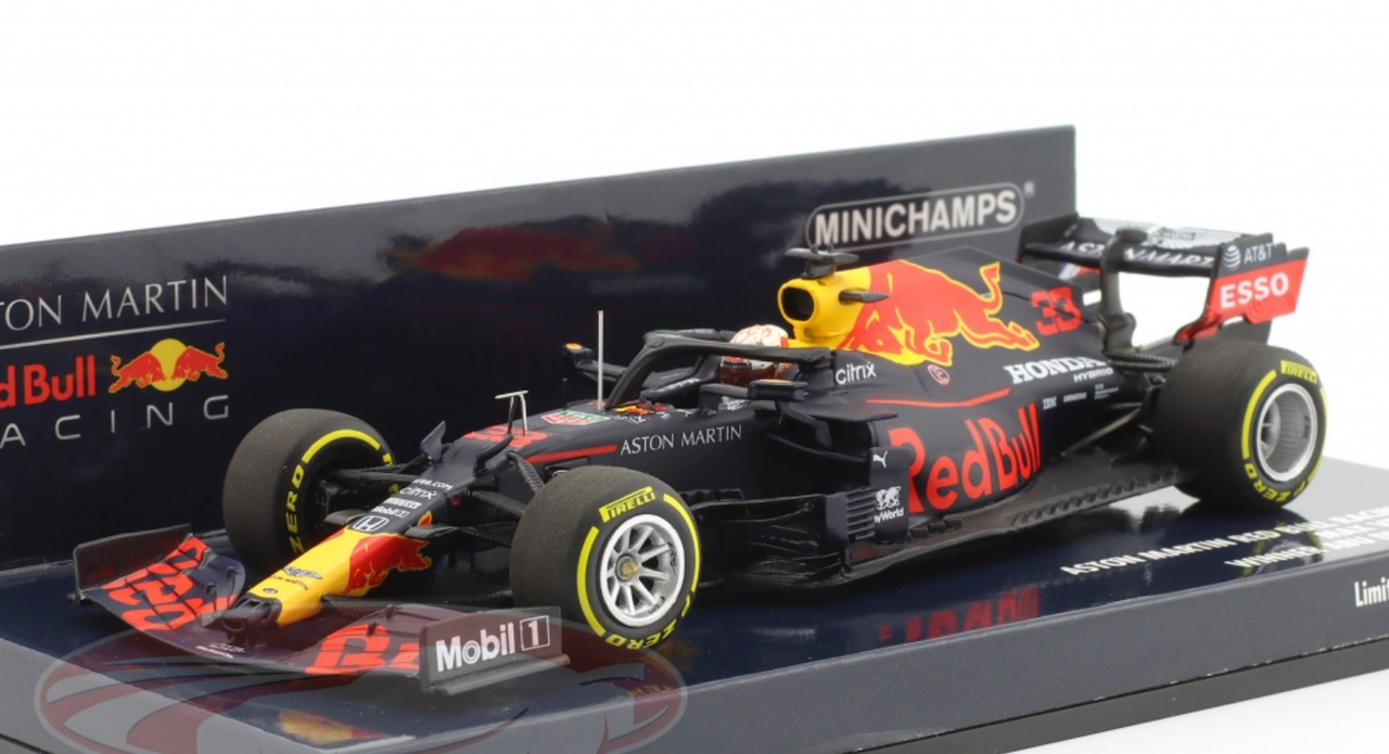 1/43 Minichamps 2020 Max Verstappen Red Bull RB16 #33 winner Abu Dhabi Formula 1 Car Model