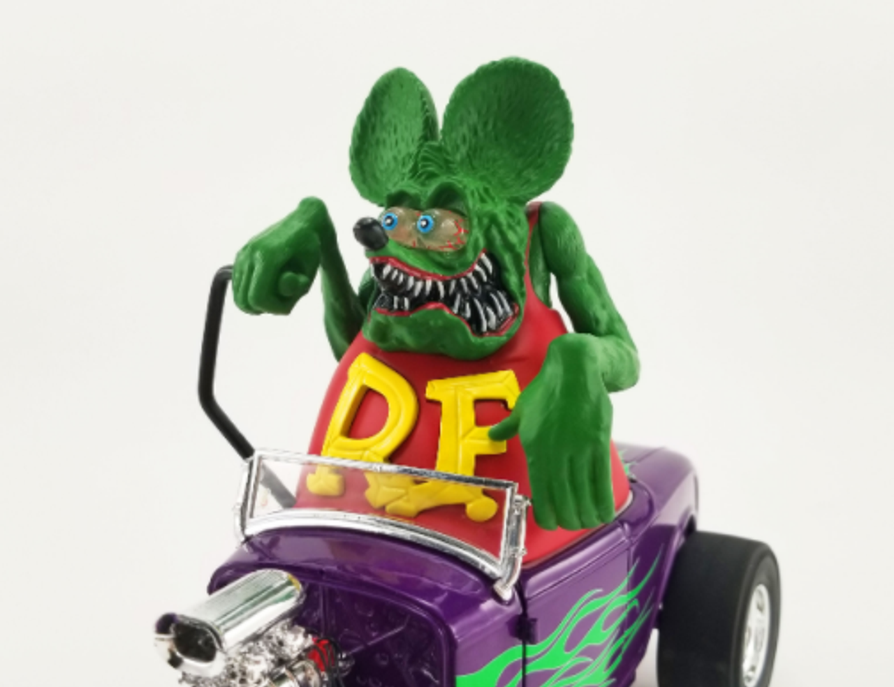 1/18 ACME 1932 Ford Blown Hot Rod Roadster with Rat Fink Figure Diecast Car Model Limited