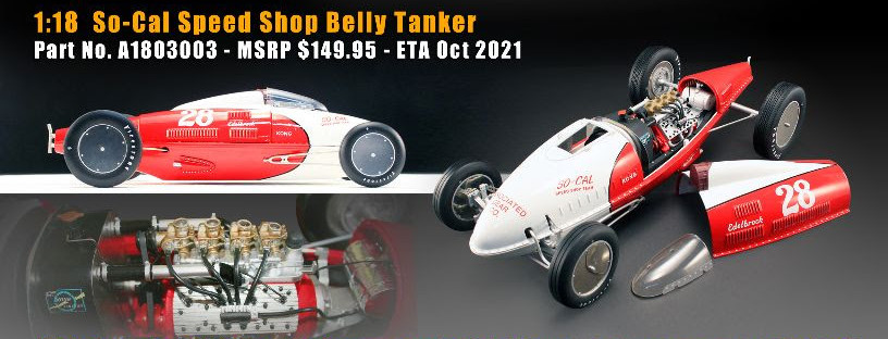 1/18 ACME So-Cal Ford Speed Shop Belly Tanker Diecast Car Model