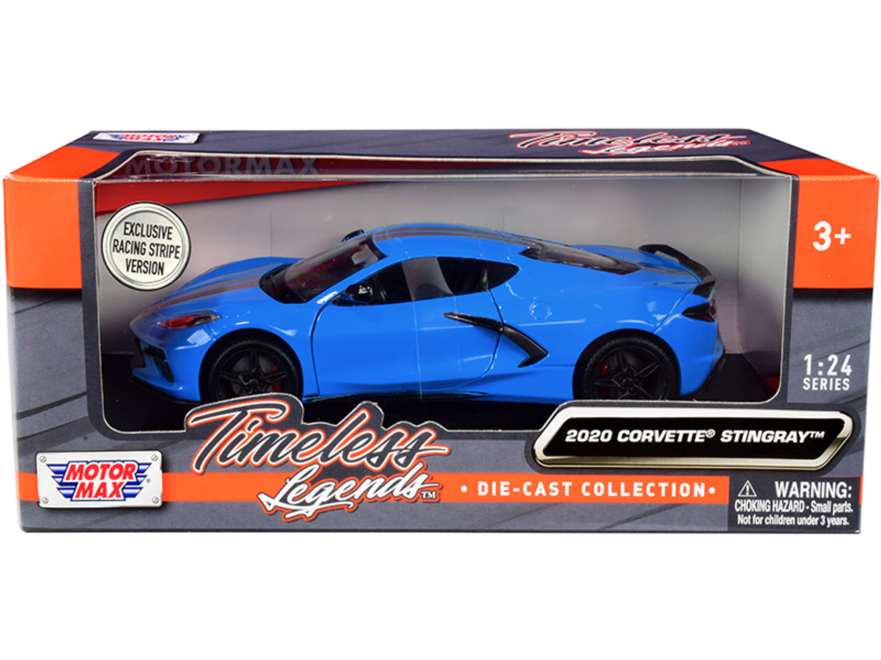 2020 Chevrolet Corvette C8 Stingray Blue with Silver Racing