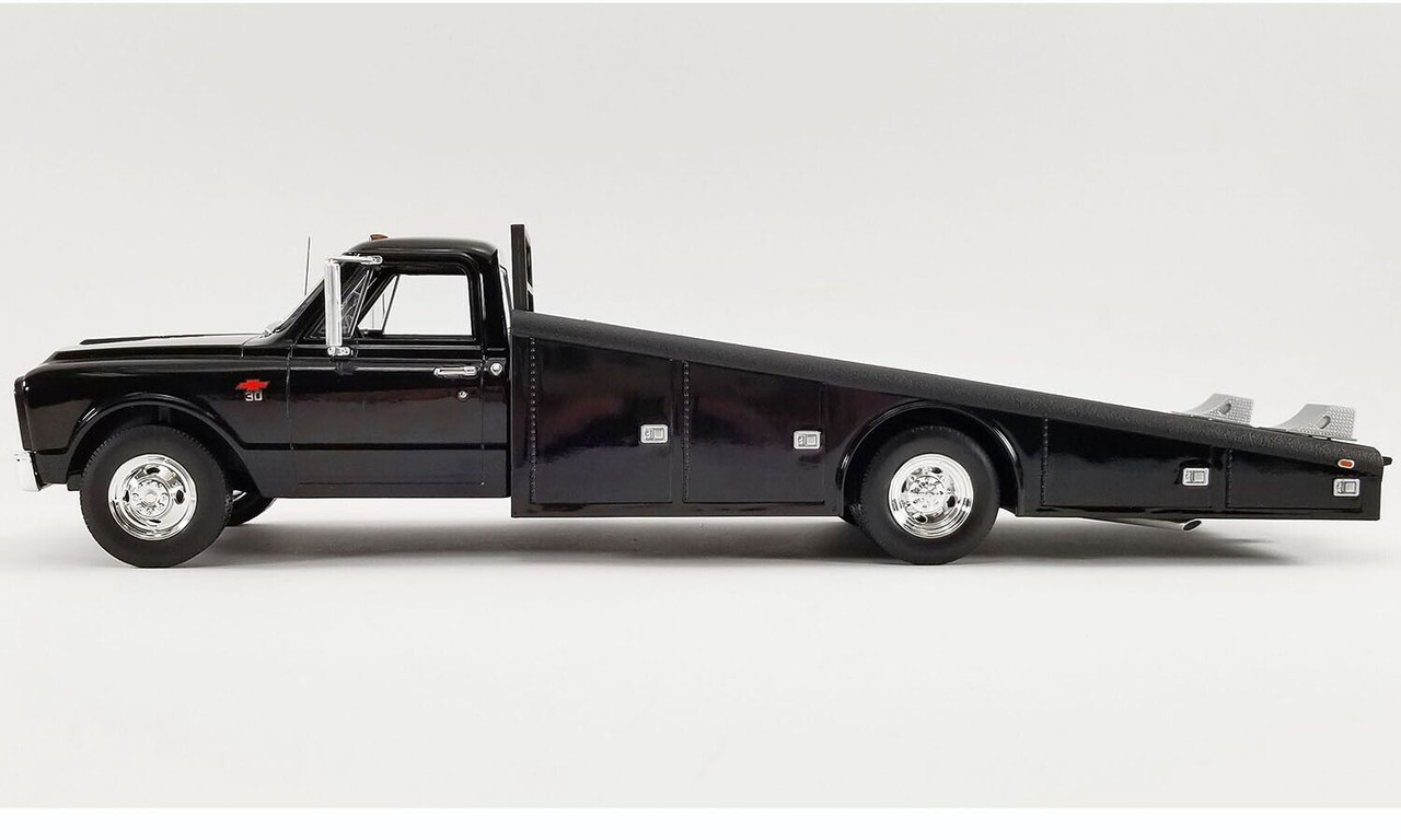 1/18 ACME 1967 Chevrolet C-30 C30 Ramp Truck (Gloss Black) Diecast Car Model Limited 500 Pieces