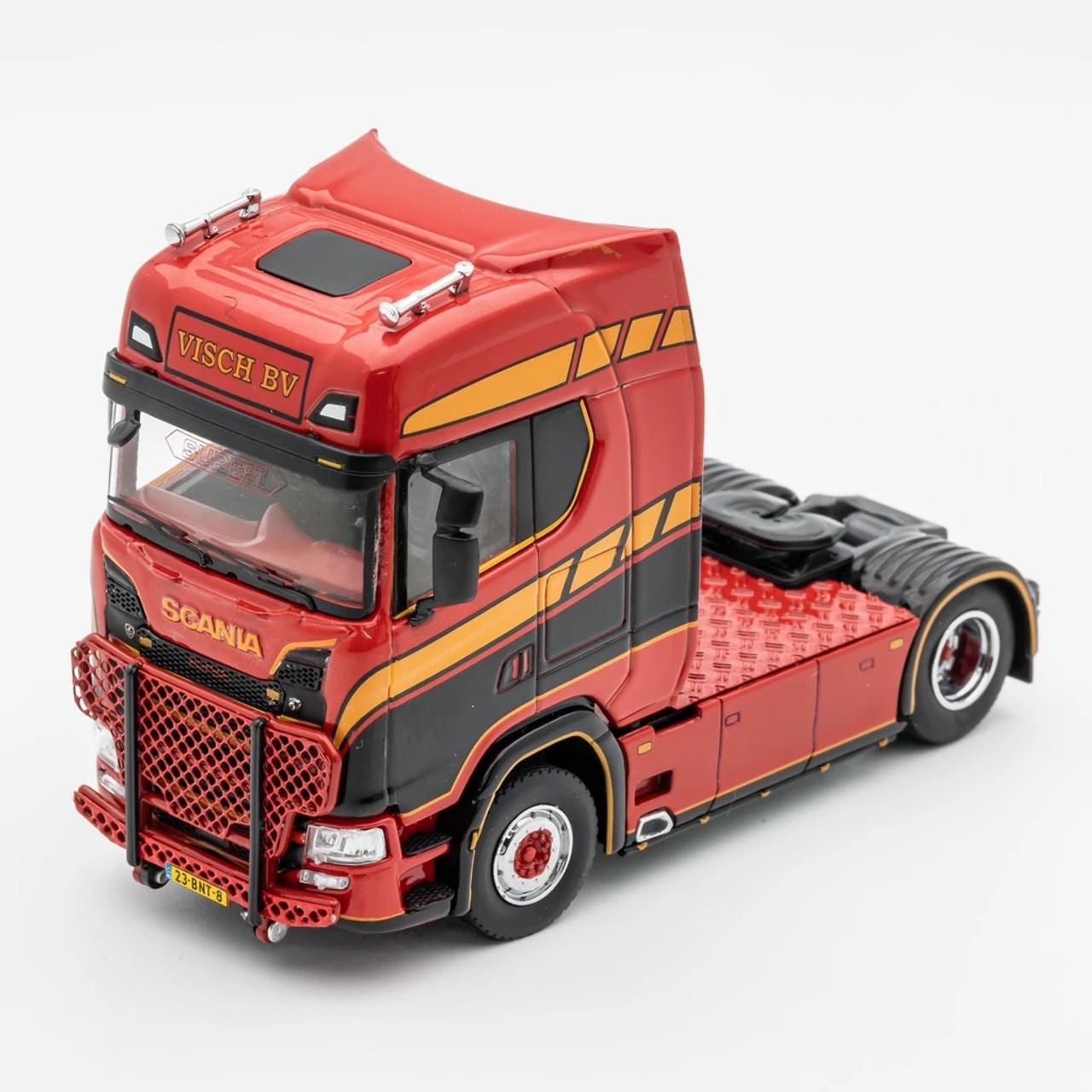 【人気定番2024】GCD 1/64 Scania S730 ホワイト新品 ミニカー