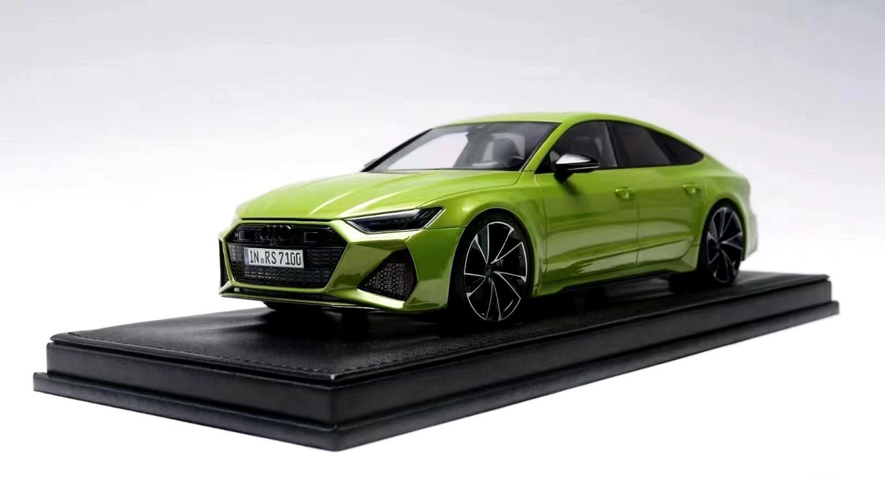 1/18 Motorhelix Audi RS7 (Apple Green) Resin Car Model Limited 99 Pieces