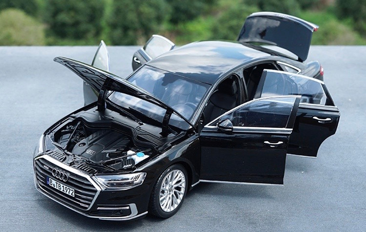 1/18 Norev Audi A8 A8L (2017-present) (Black) Diecast Car Model