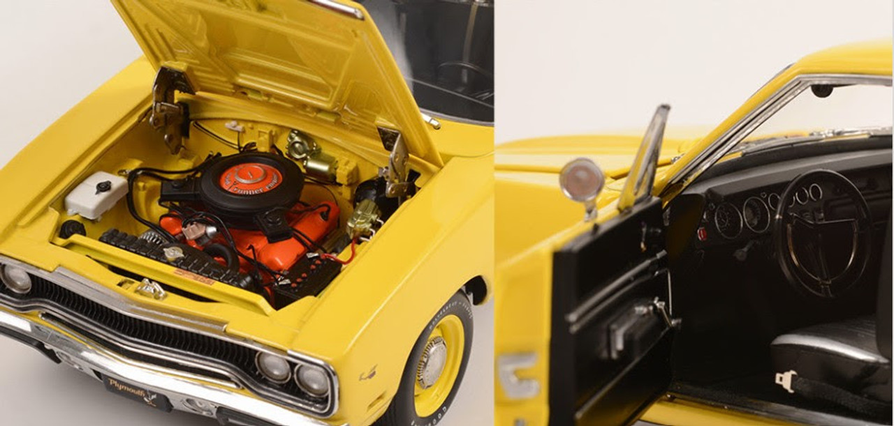 1/18 GMP 1970 Plymouth Road Runner (Yellow) Diecast Car Model