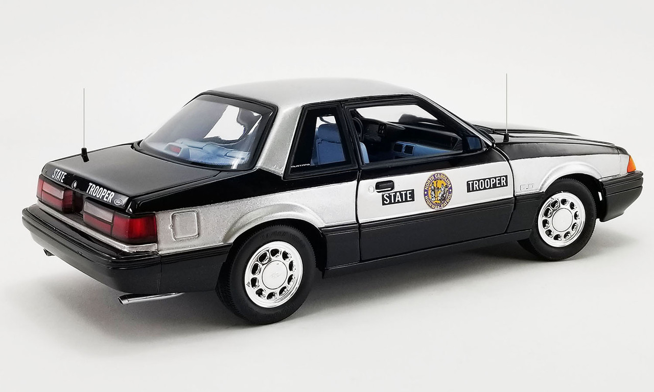 1/18 GMP 1993 Ford Mustang 5.0 SSP  North Carolina Highway Patrol Diecast Car Model