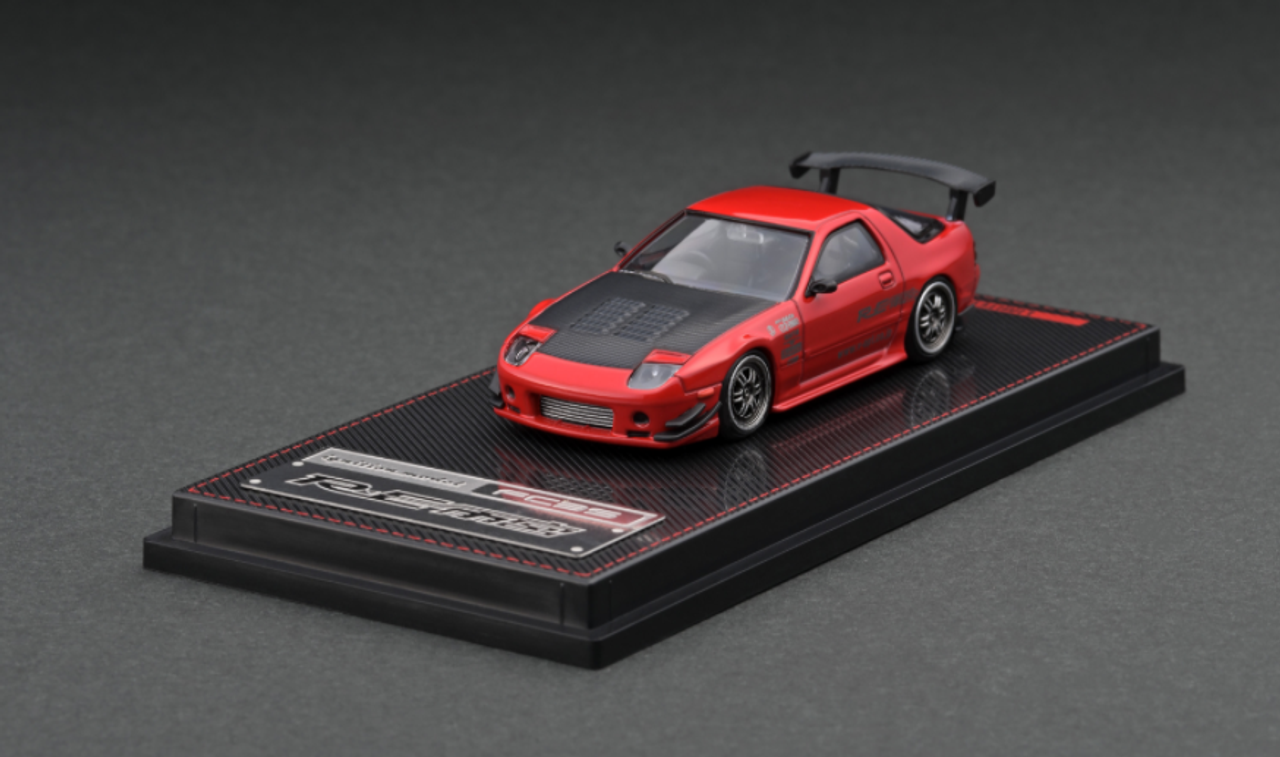 1/64 Ignition Model Mazda RX-7 (FC3S) RE Amemiya Red Metallic Diecast Car Model