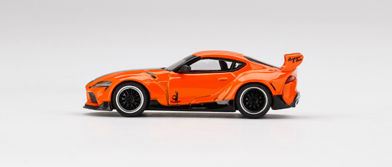  1/64 MINIGT Pandem Toyota GR Supra V1.0 LHD Orange