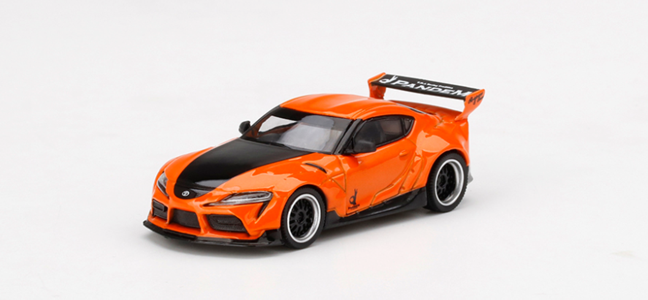  1/64 MINIGT Pandem Toyota GR Supra V1.0 LHD Orange