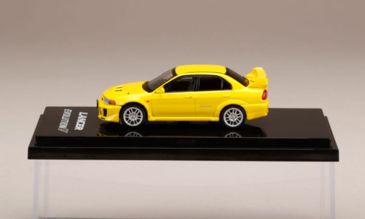 1/64 Hobby Japan MITSUBISHI LANCER GSR EVOLUTION 5 (CP9A) DANDELION YELLOW