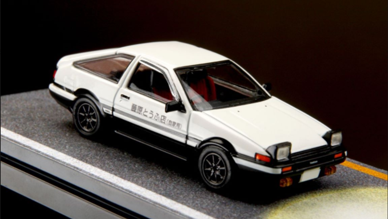 1/64 Hobby Japan Toyota SPRINTER TRUENO GT APEX (AE86) D OPEN HEADLIGHTS / WITH 4A-GE DISPLAY MODEL