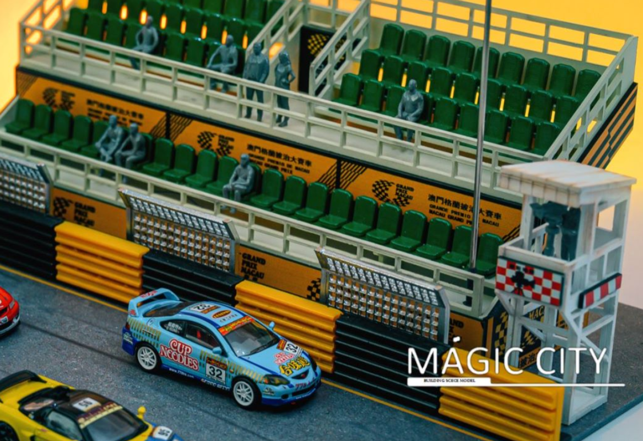 1/64 Magic City Macau Guia Circuit GP Audience Stage Diorama (Models & Figures NOT included)