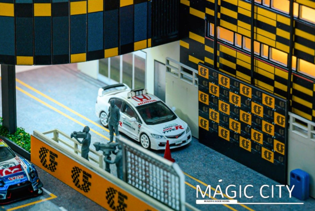 1/64 Magic City Macau Guia Circuit GP Audience Main Building Diorama (Models & Figures NOT included)