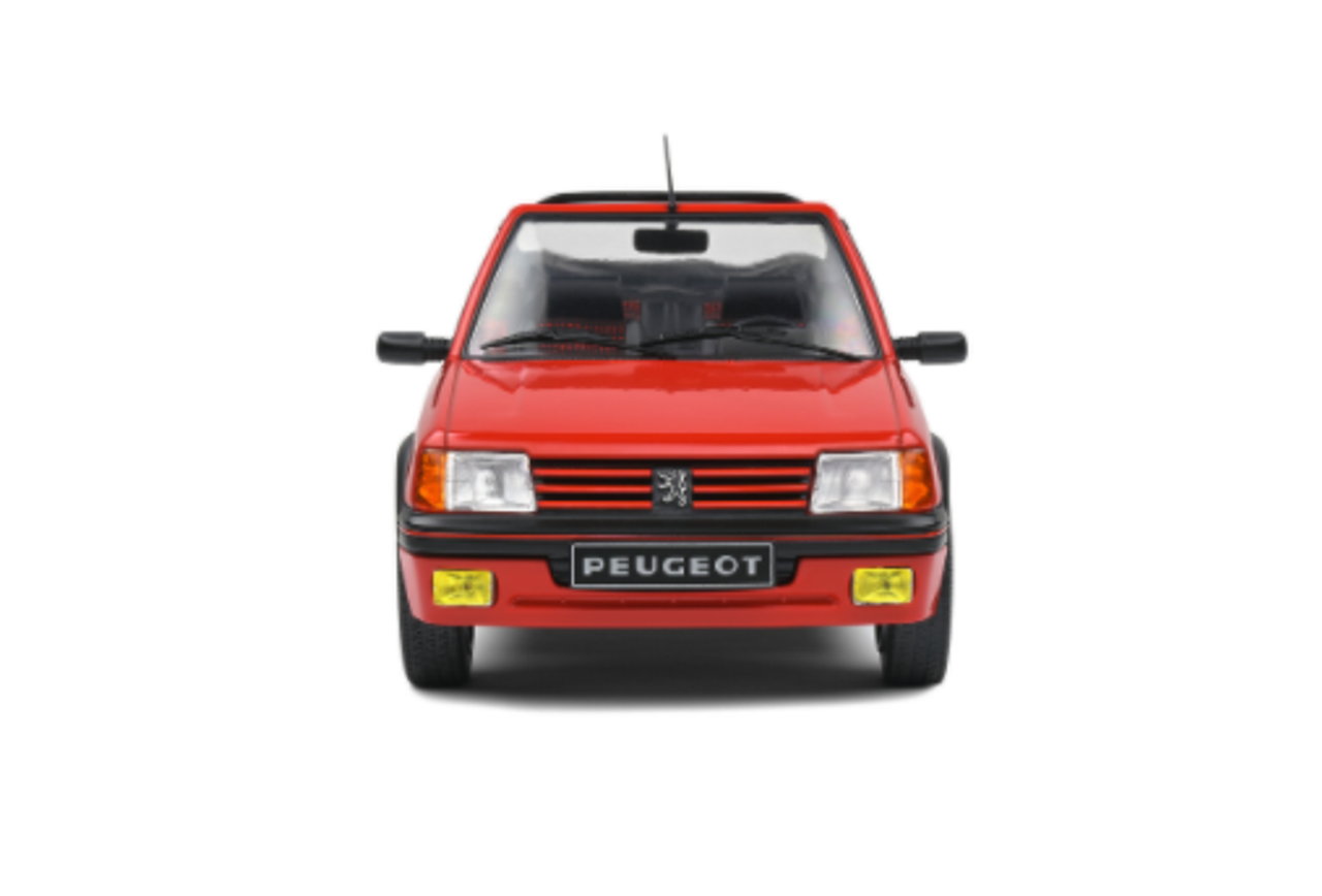  1/18 Solido PEUGEOT 205 GTI MK1 CABRIOLET - ROUGE VALLELUNGA - 1989 Diecast Car Model 