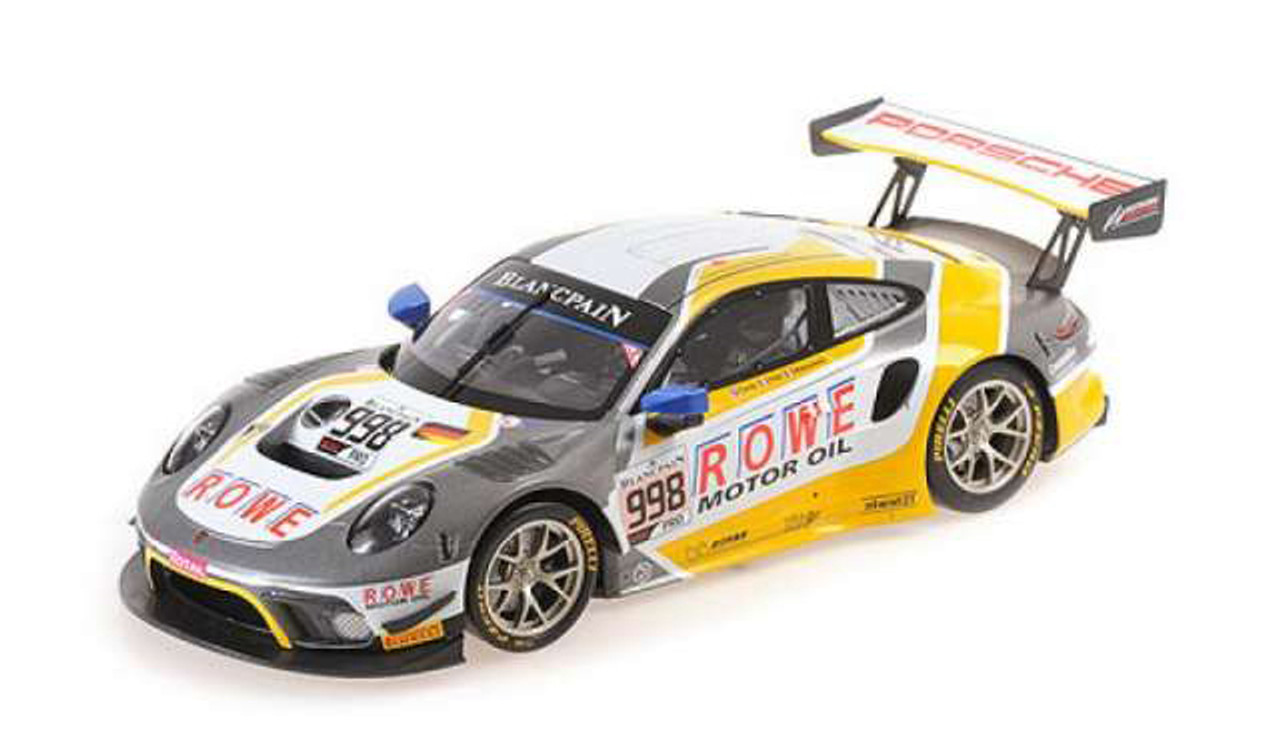 1/18 Porsche 911 GT3 R #998 2nd 24h Spa 2019 ROWE Racing Car Model