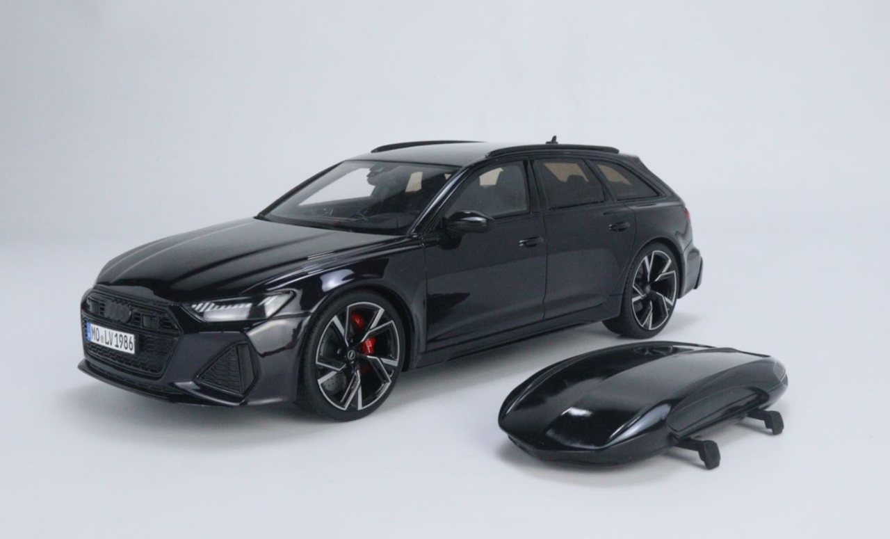 1/18 GT Spirit Audi RS6 Avant (C8) Mythos Black with Carbon Roof Case Resin Car Model