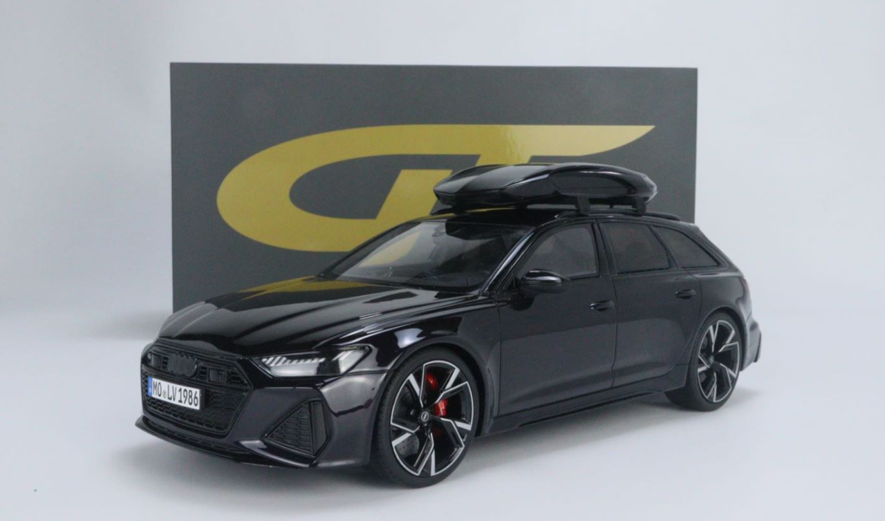 1/18 GT Spirit Audi RS6 Avant (C8) Mythos Black with Carbon Roof Case Resin Car Model