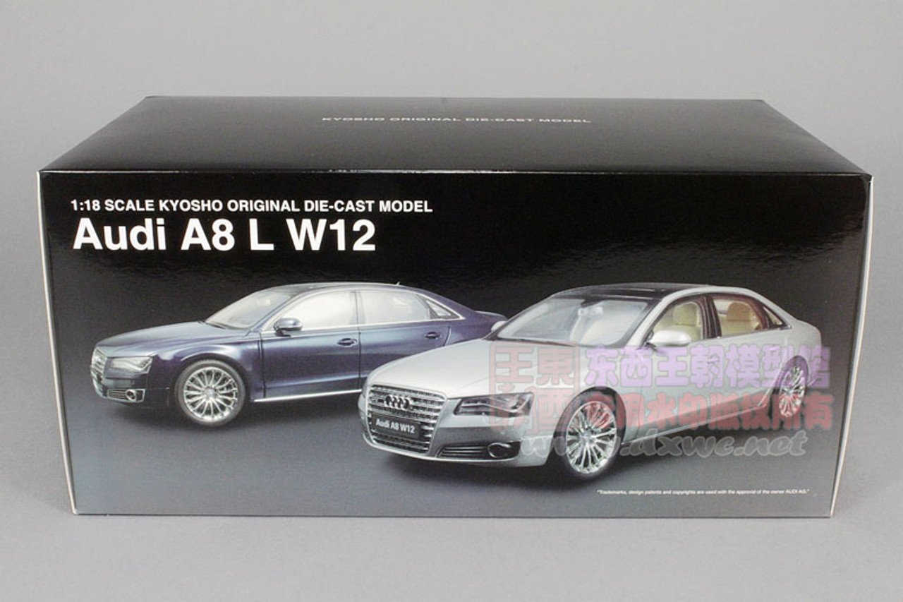 1/18 Kyosho Audi A8 L A8L W12 (Silver) Diecast Car Model