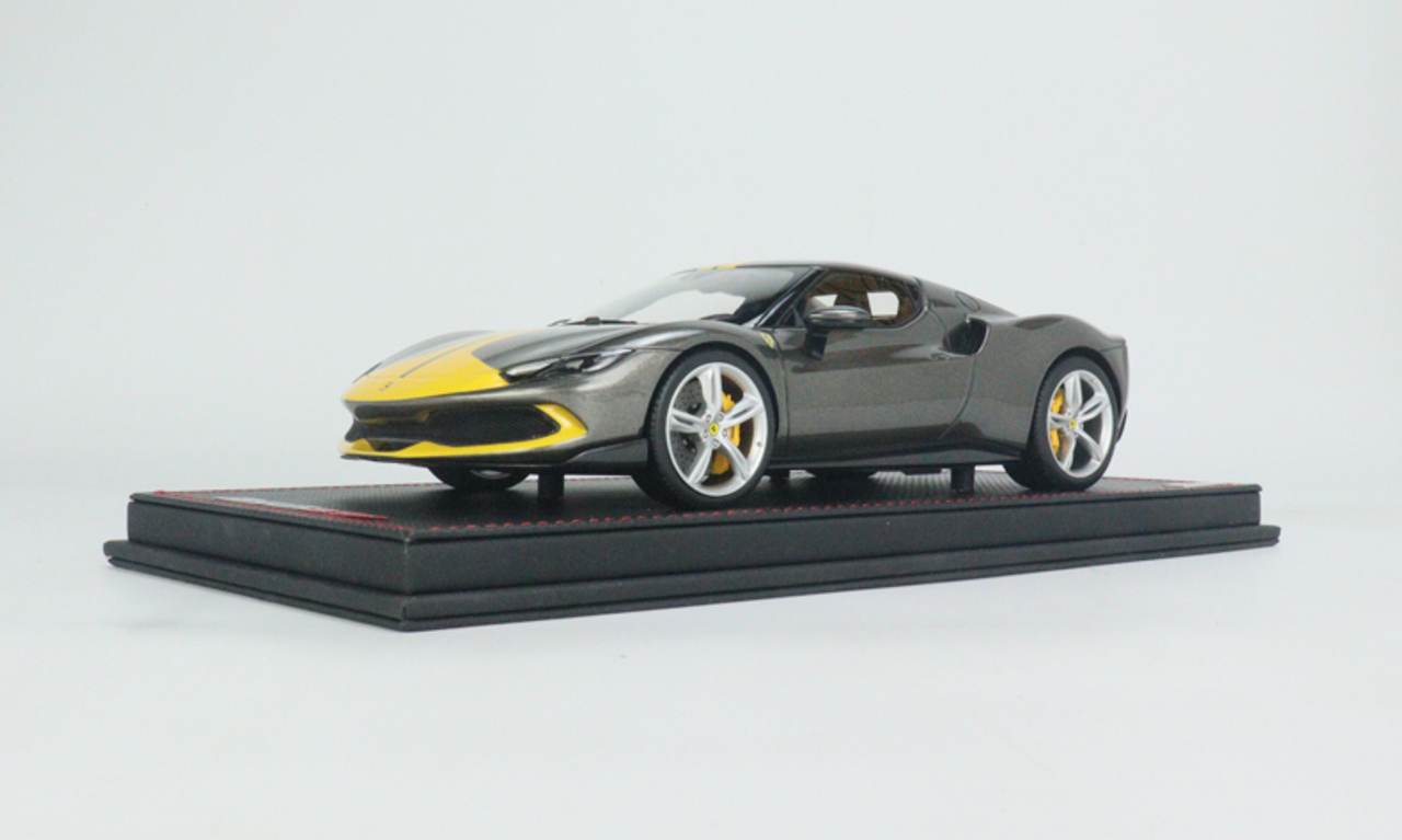 1/18 MR Collection Ferrari 296 GTB (Assetto Fiorano Grey) Resin Car Model Limited