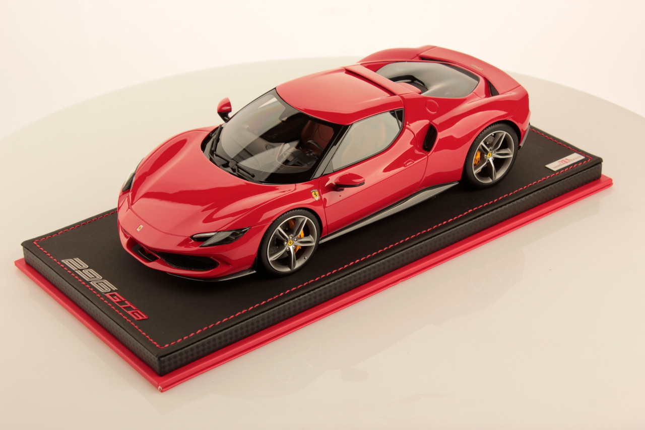 1/18 MR Collection Ferrari 296 GTB (Rosso Corsa Red) Resin Car Model Limited