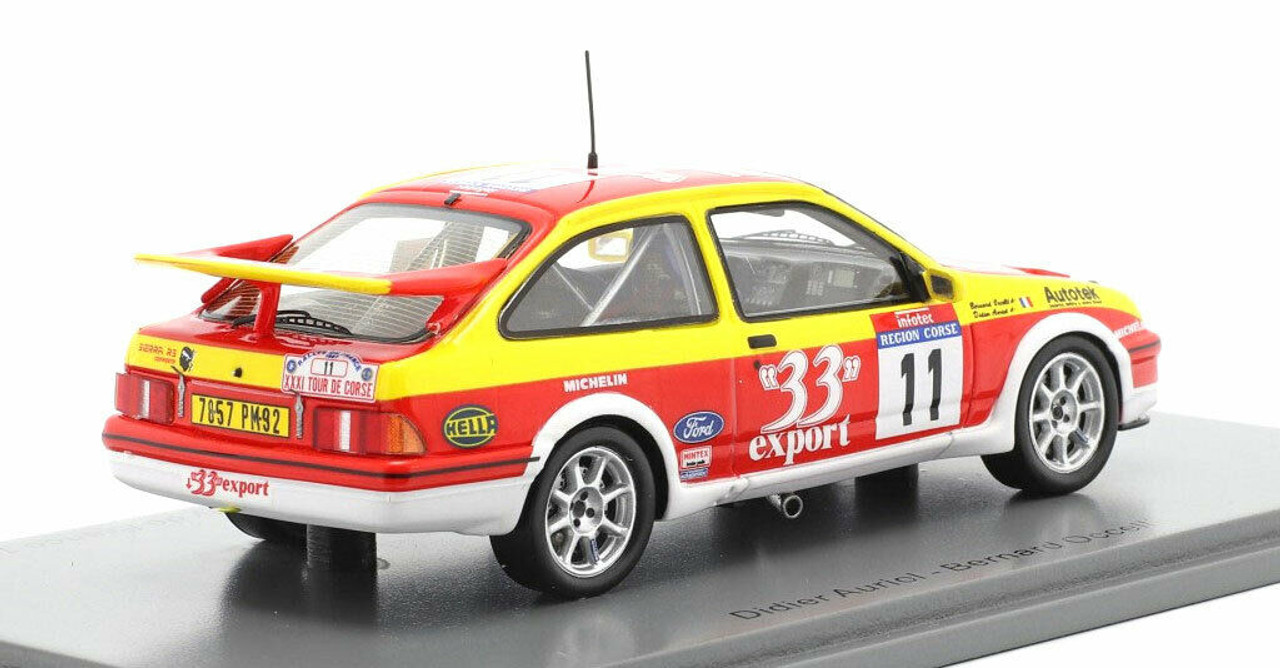 1/43 Ford Sierra RS Cosworth No.11 Tour de Corse Rally de France 1987 D. Auriol - B. Occelli Car Model