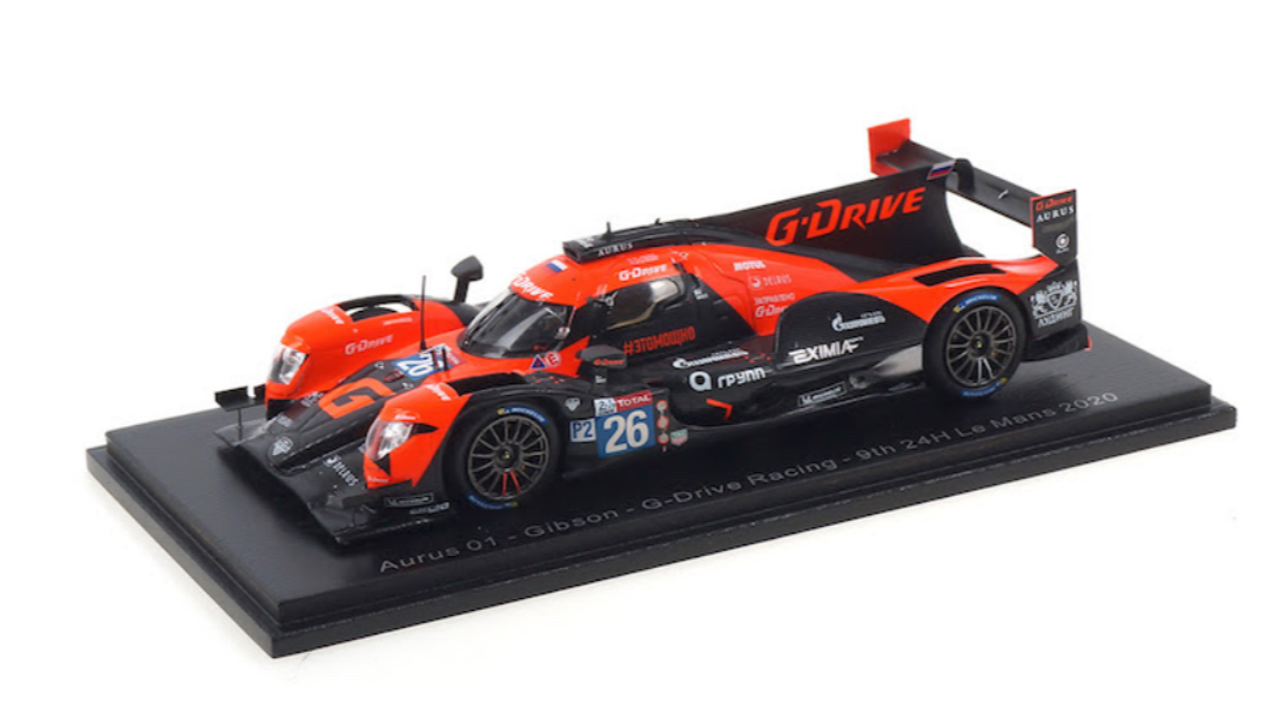 1/43 Aurus 01 - Gibson No.26 G-Drive Racing 9th 24H Le Mans 2020 M. Jensen - R. Rusinov - J-E. Vergne Car Model