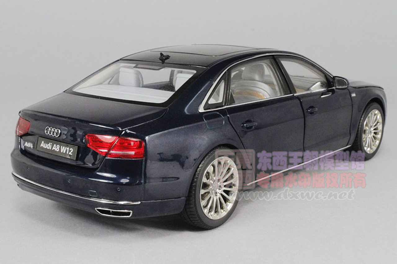 1/18 Kyosho 2010 Audi A8 L W12 D4 (Night Blue) Diecast Car Model 