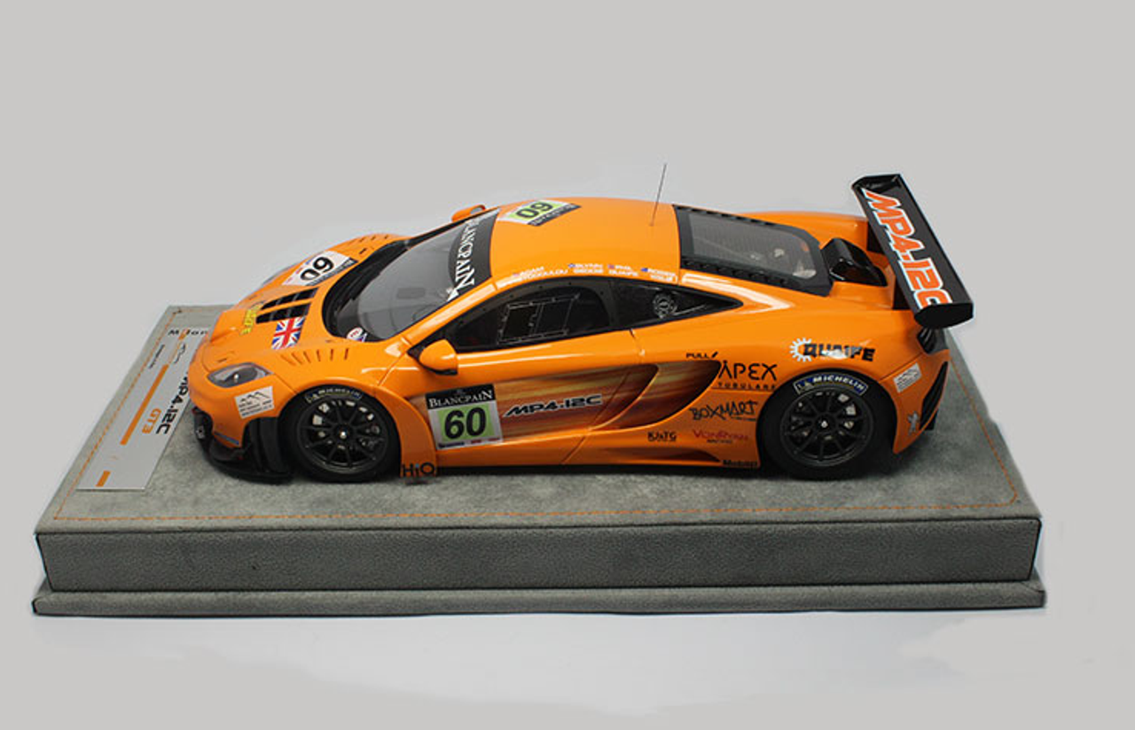 1/18 Tecnomodel McLaren MP4-12C GT3 #60 (Orange) Resin Car Model